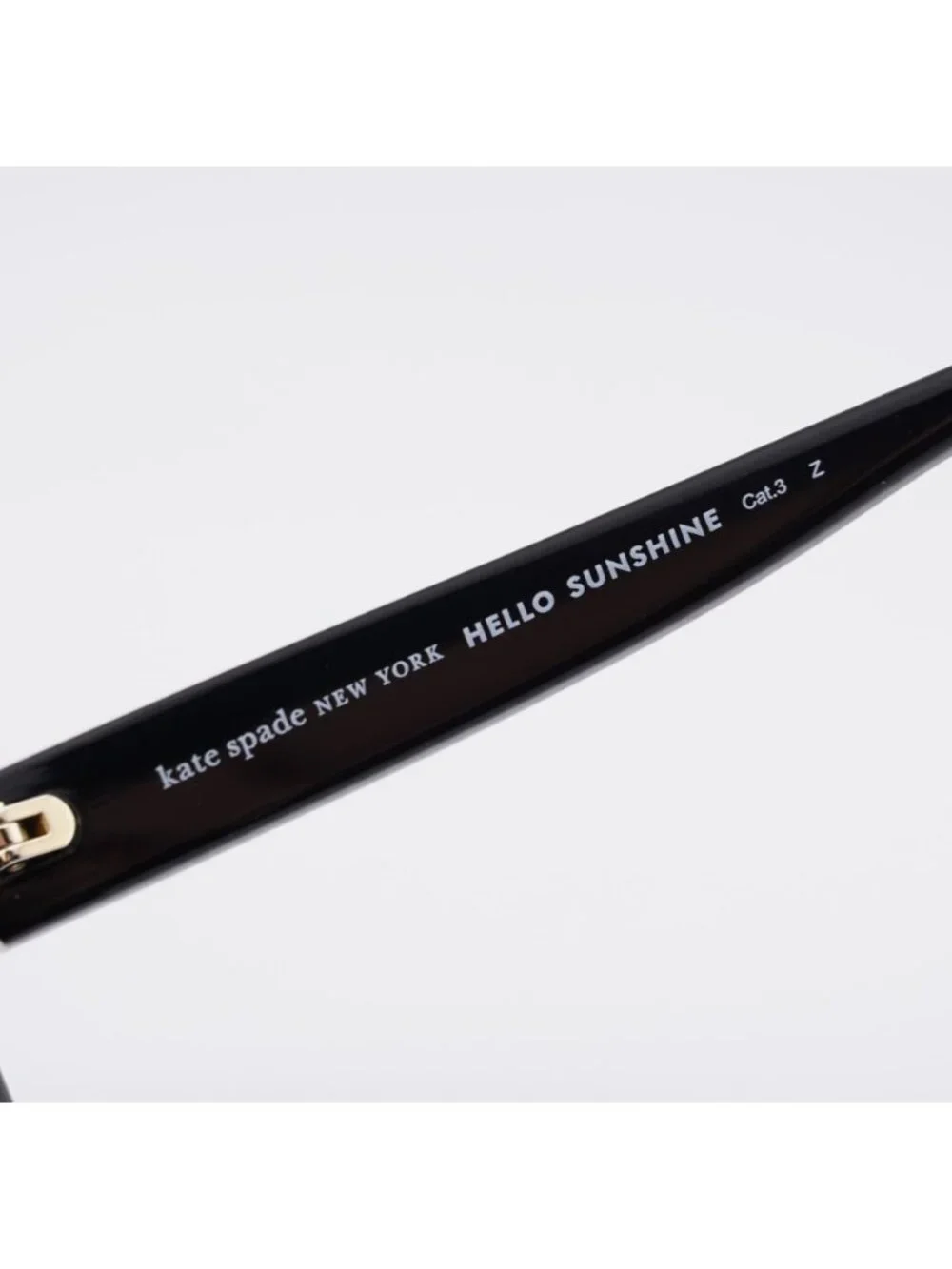 Kate Spade HARLOW/G/S 02M2 M9 Sunglasses Black Square Frame, Grey Polarized Lens